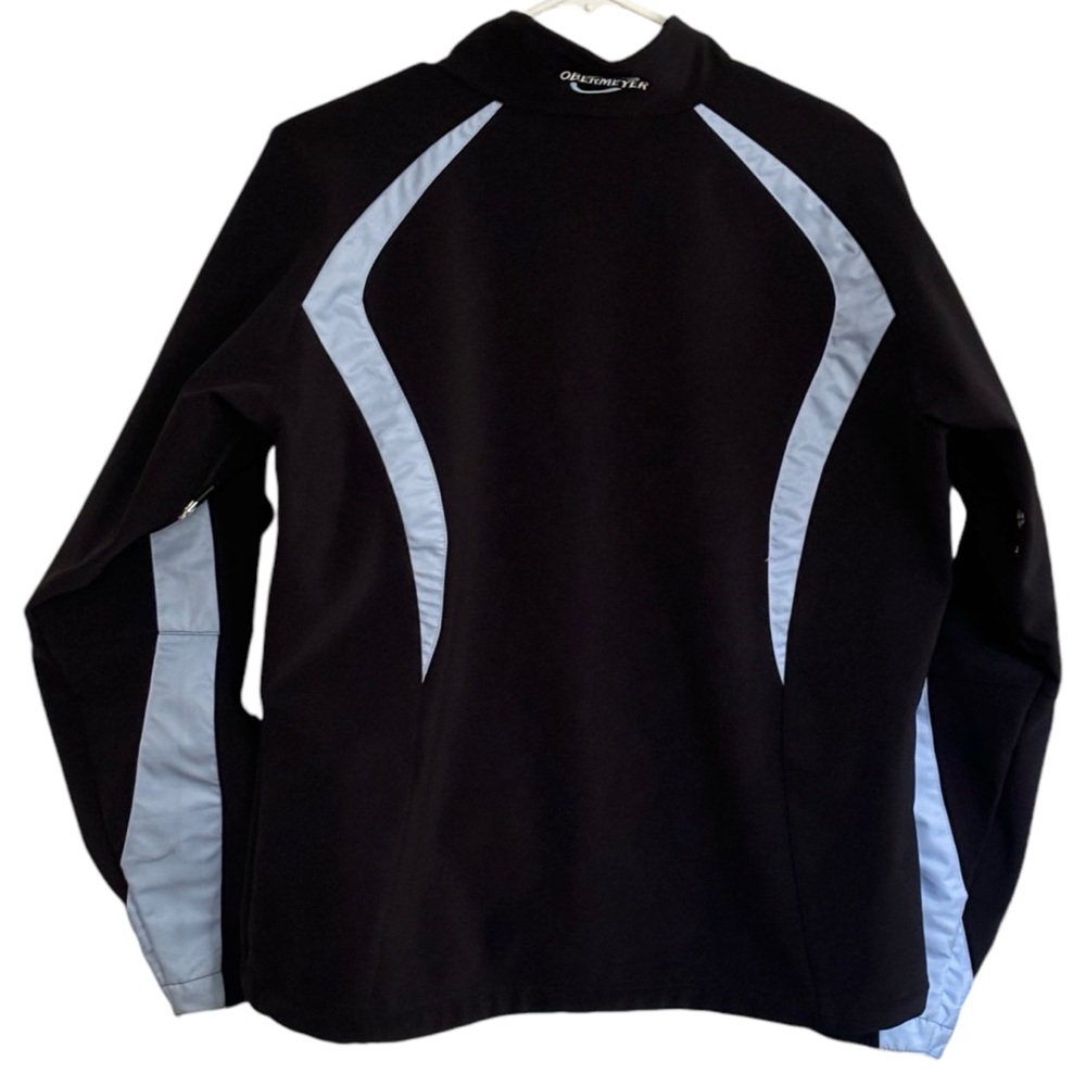 Obermeyer Soft Shell Athletic Full Zip Jacket Bla… - image 5